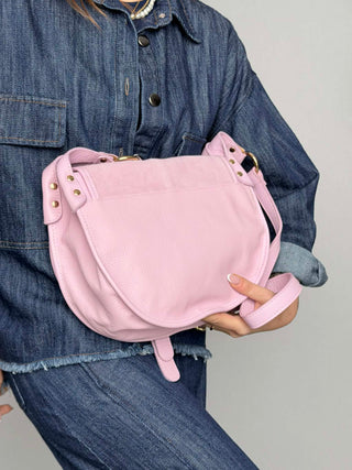 Borsa pelle-camoscio Sella