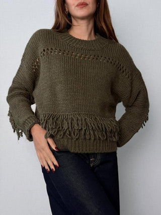 Maglia frangia militare - Susy Mix