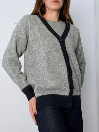 Cardigan 4 bottoni Blu - Susy Mix