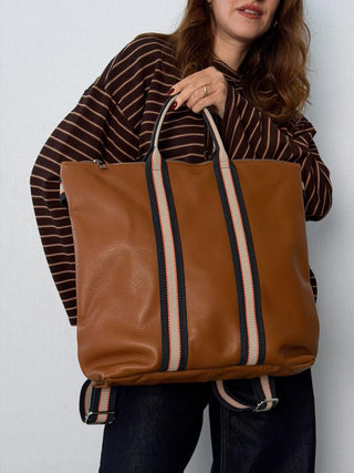 Borsa-Zaino pelle Vicky Cuoio
