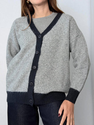 Cardigan 4 bottoni Blu - Susy Mix
