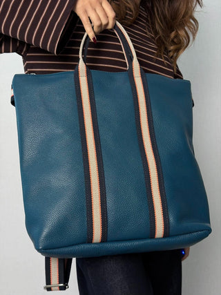 Borsa-Zaino pelle Vicky Blu