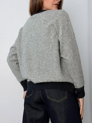 Cardigan 4 bottoni Blu - Susy Mix