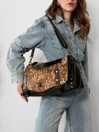 Borsa postina Mila Beige-Marrone
