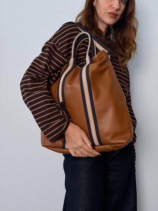 Borsa-Zaino pelle Vicky Cuoio