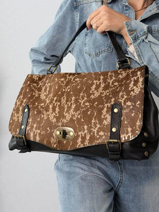 Borsa postina Mila Beige-Marrone