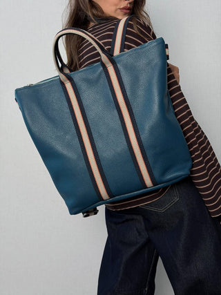 Borsa-Zaino pelle Vicky Blu