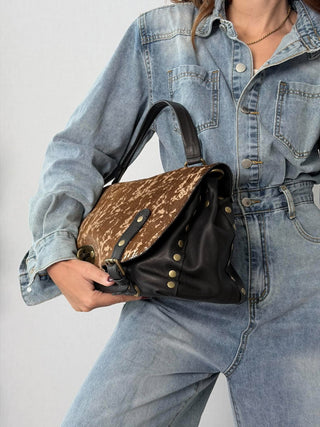 Borsa postina Mila Beige-Marrone