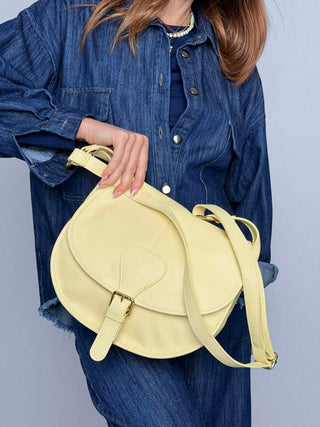 Borsa pelle-camoscio Sella