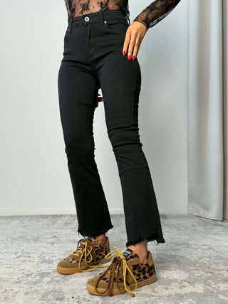 Pantalone trombetta nero