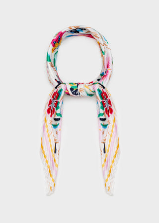 Nalì Peony print scarf