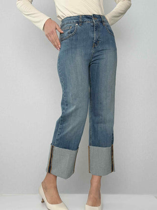 Jeans ribalta alta Susy Mix