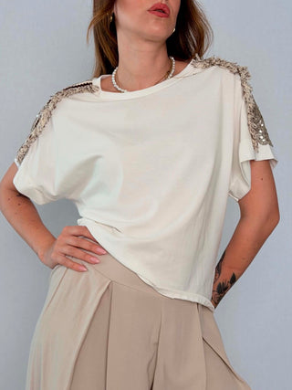 T-Shirt 56430 bianco platino
