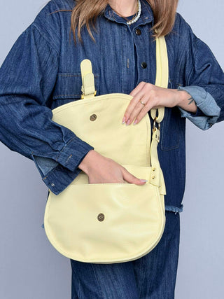 Borsa pelle-camoscio Sella