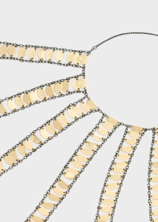 COLLANA ETNICA CON PENDENTI ORO