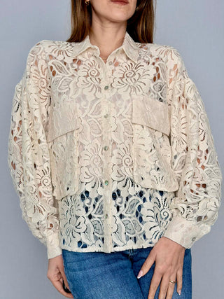 Camicia ricamo con tasche - Tensione In