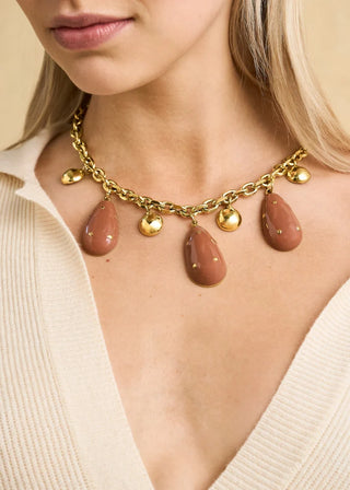 COLLANA JULS LUNGA ELEMENTO SMALTATO