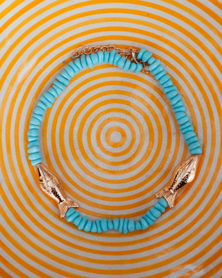 NECKLACE CHOKER FISH ELEMENTS