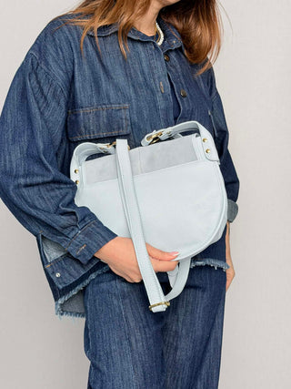 Borsa pelle-camoscio Sella