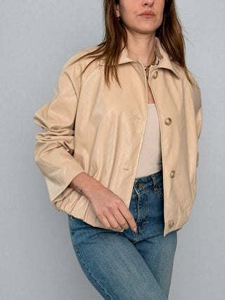 Susy faux leather mix jacket