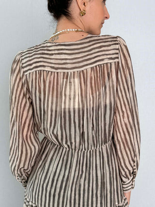 Abito lungo gessato - Susy Mix