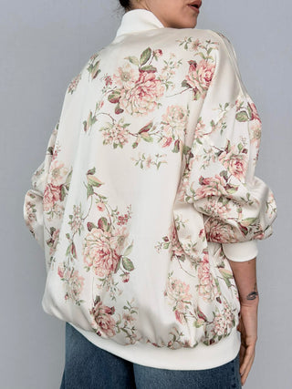 Floral print bomber jacket - Susy Mix