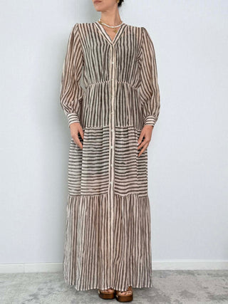 Abito lungo gessato - Susy Mix