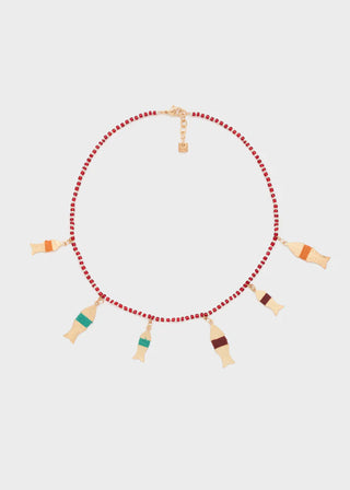 SEA NECKLACE WITH BEADS AND PENDANTS