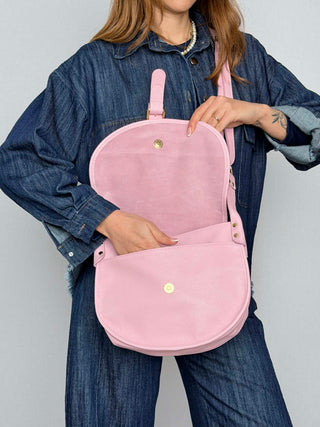 Borsa pelle-camoscio Sella