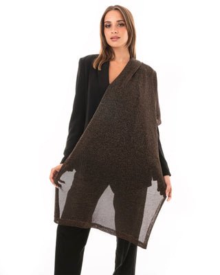 Sciarpa in lurex bronzo