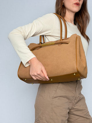 Nalì Suede Shoulder Bag