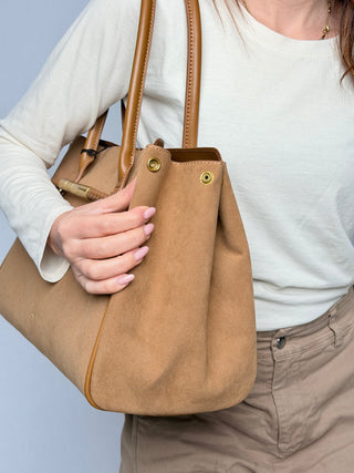 Nalì Suede Shoulder Bag