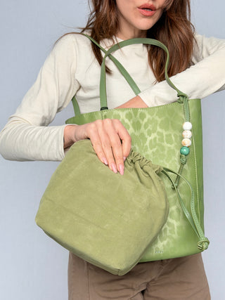 Borsa secchiello con ciondoli Nalì