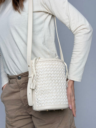 Borsa secchiello intrecciato Nalì