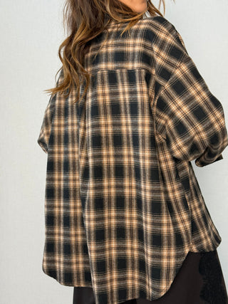 Camicia check Nero