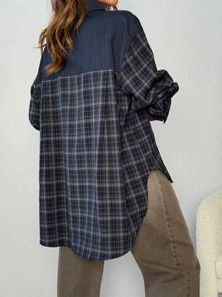Camicia over con applicazioni Seregno Blu