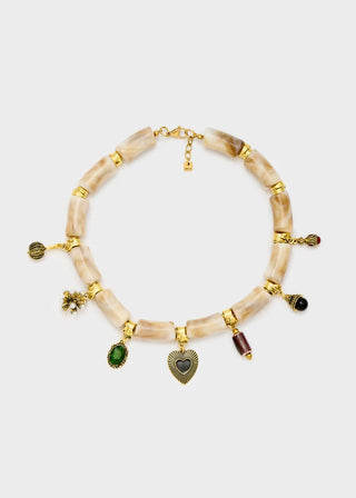 COLLANA KYE IN RESINA CON PENDENTI