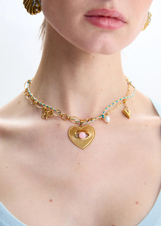 NECKLACE HEIDI CHAIN+CHARMS