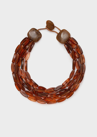 COLLANA AGATA MULTIFILO IN RESINA