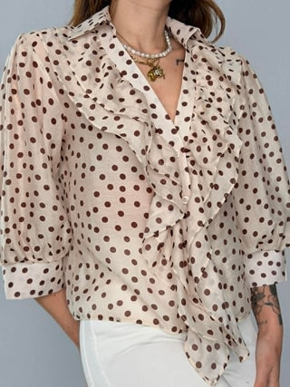 Camicia pois con rouge - Susy Mix