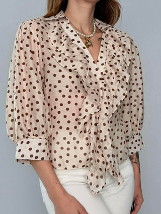 Camicia pois con rouge - Susy Mix