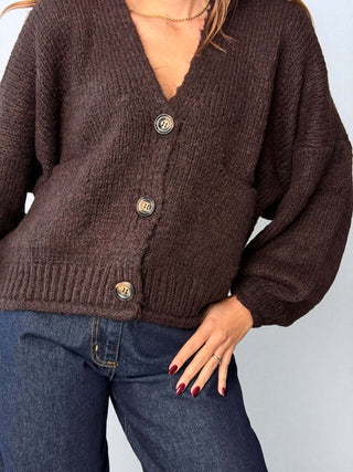 Cardigan 3 bottoni Moro - HaveOne