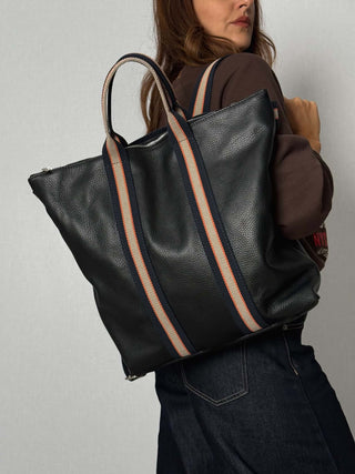 Borsa-Zaino pelle Vicky Nero