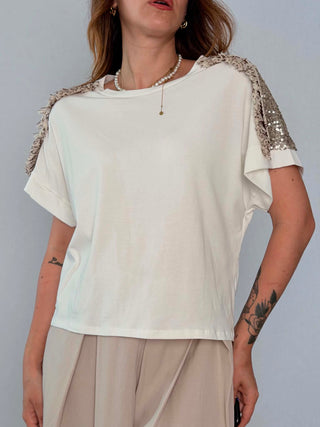T-Shirt 56430 bianco platino