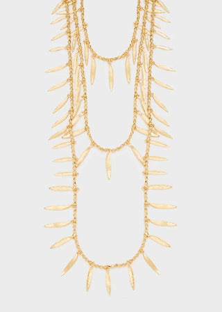 COLLANA LUNGA MULTIFILO CON PENDENTI