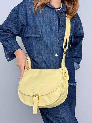 Borsa pelle-camoscio Sella