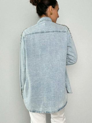 Camicia Denim con strass - Susy Mix