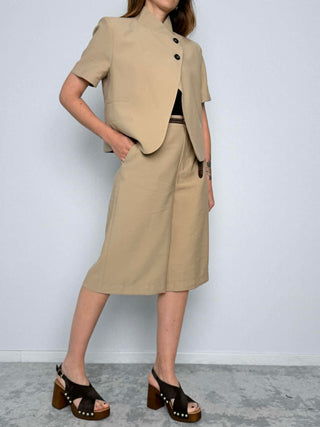 Half-sleeve button-up jacket - HaveOne