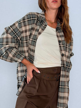 Camicia check Moro-Grigio
