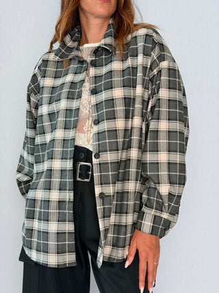 Camicia check Nero
